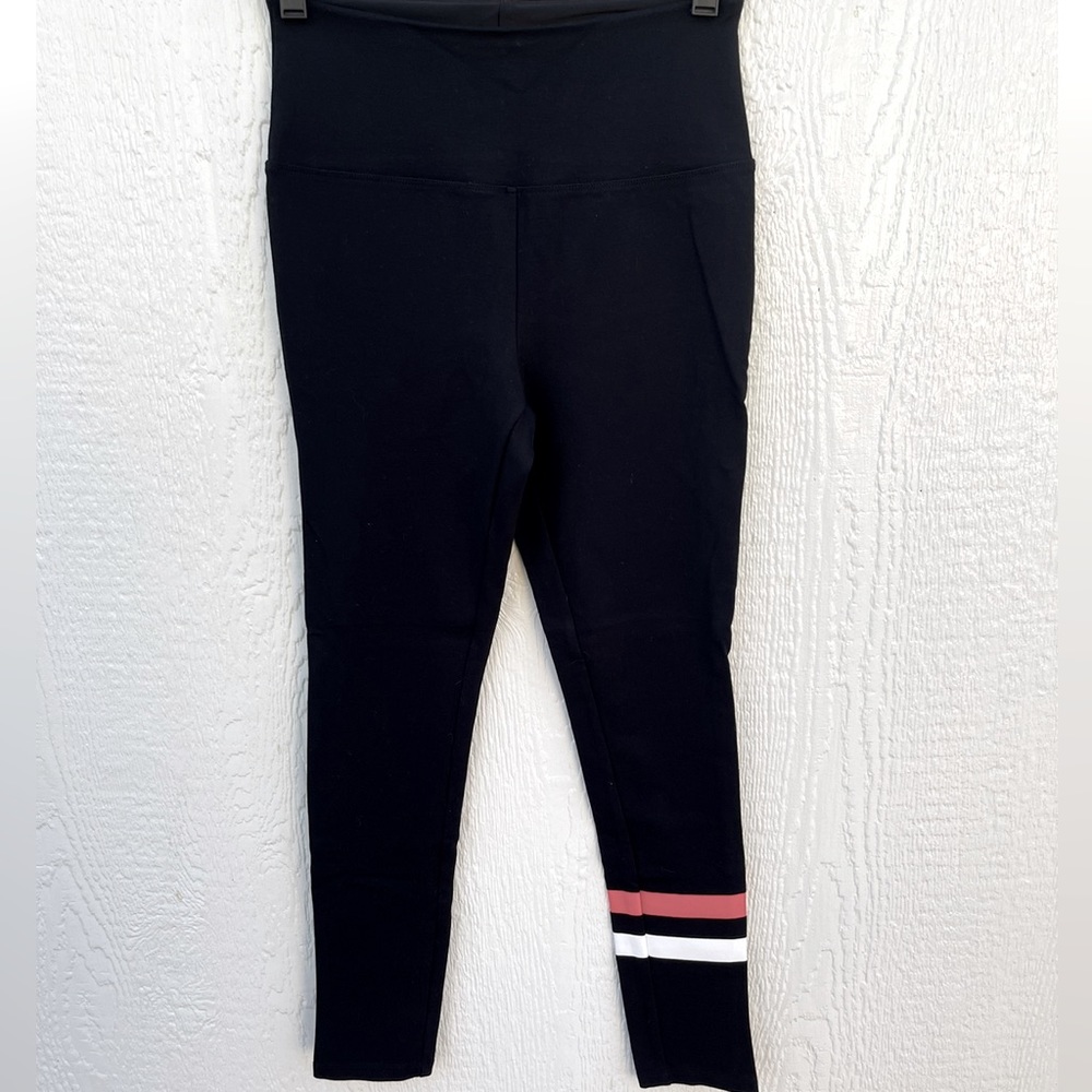 Liz Claiborne Weekend Leggings Womens S Black Rayon Nylon Blend Stretch New NWOT